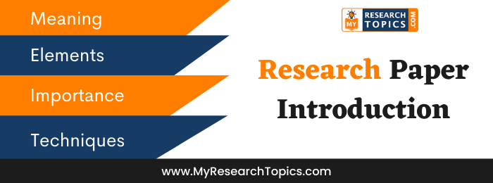 introduction in research importance